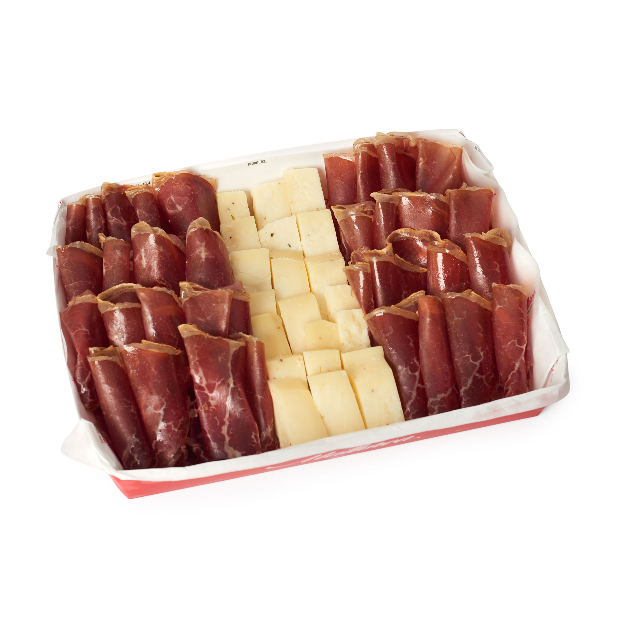Tabla de cecina con queso pecorino de Pastelería Mallorca