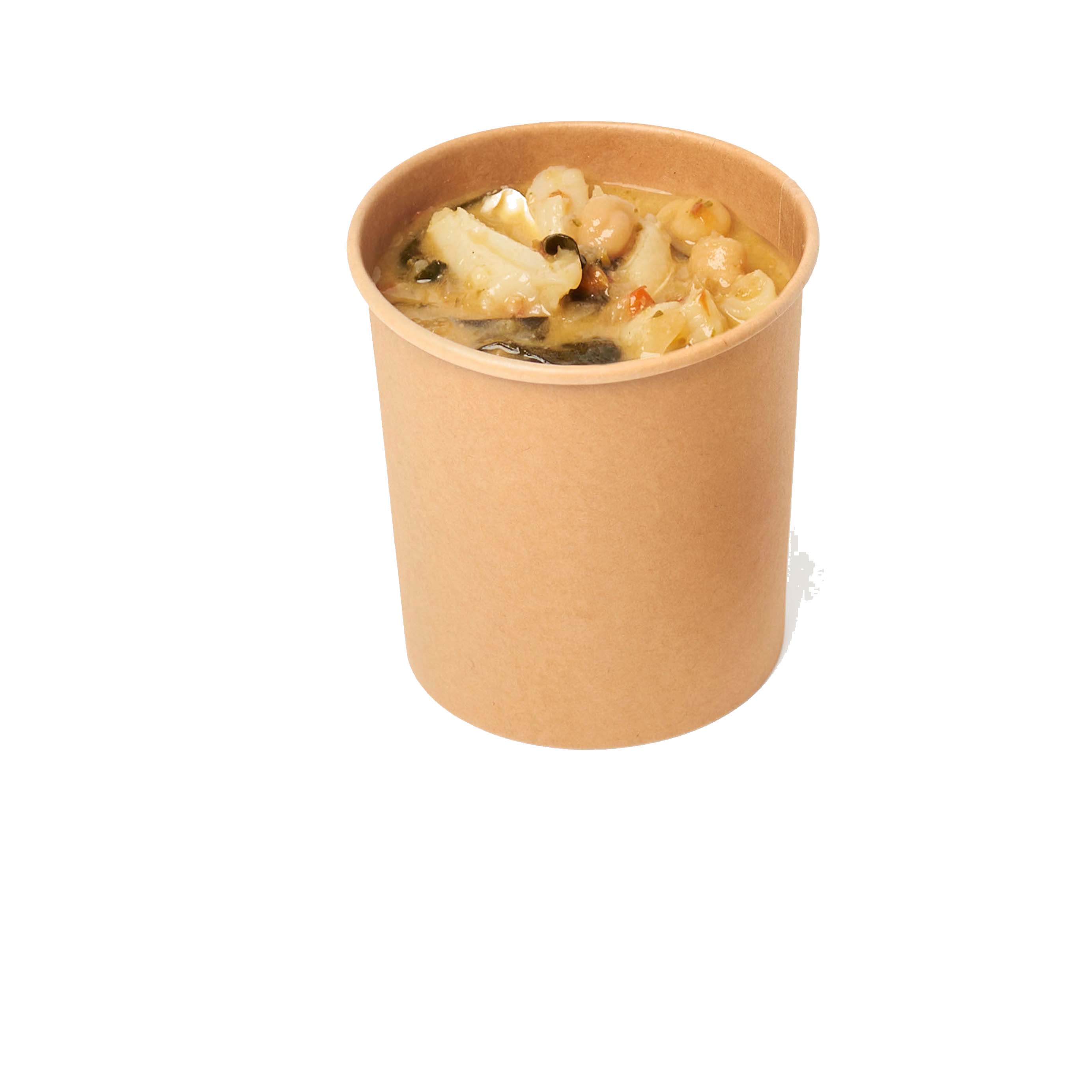 Potaje de garbanzos con langostinos y bacalao de Pastelería Mallorca