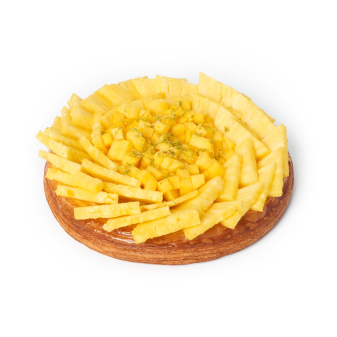 Tarta de piña, mango y lima de Pastelería Mallorca