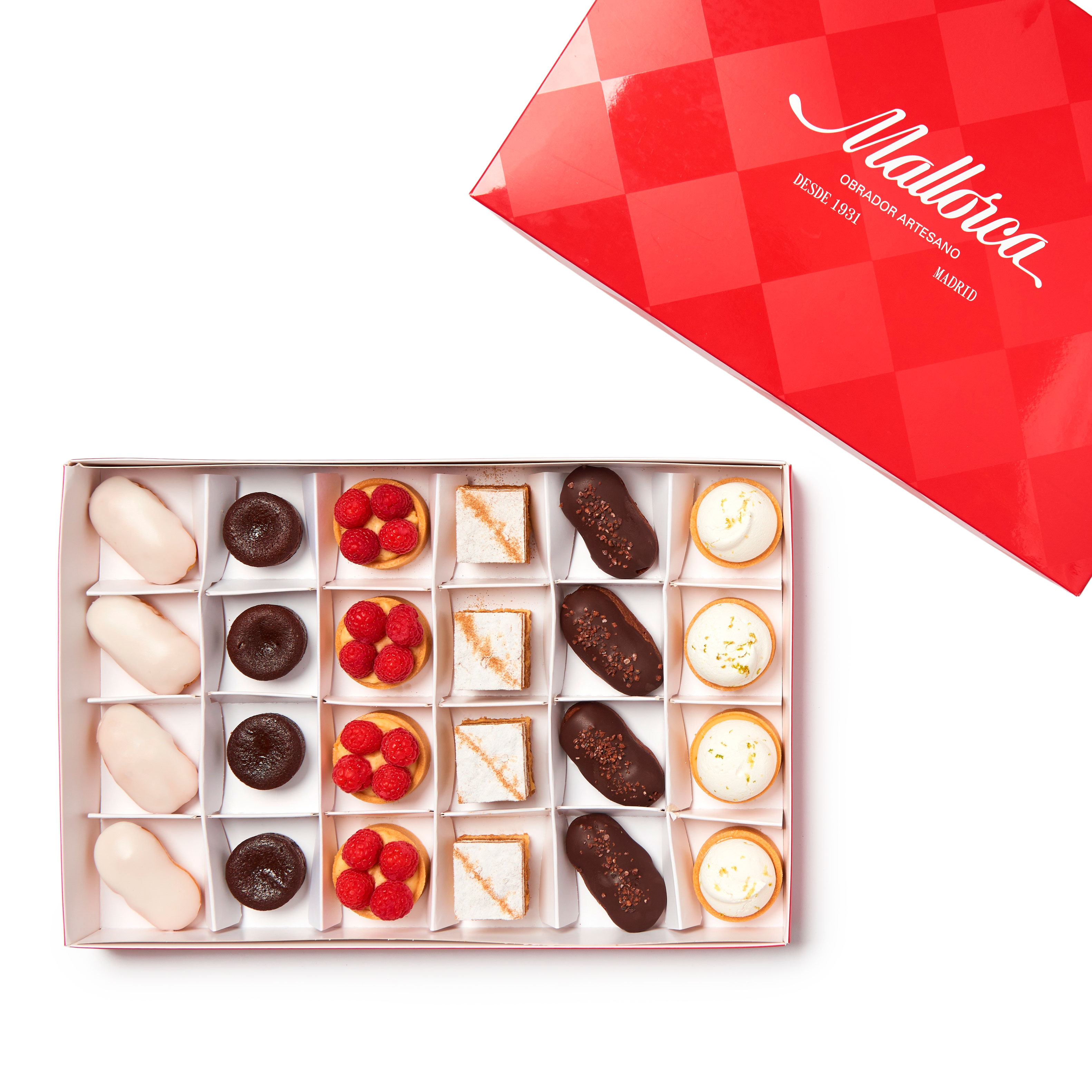 Caja de 24 pasteles de Pastelería Mallorca