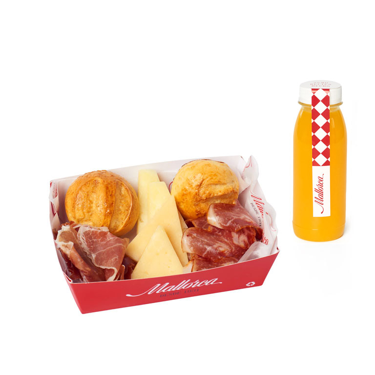 Desayuno combinado ibérico de Pastelería Mallorca