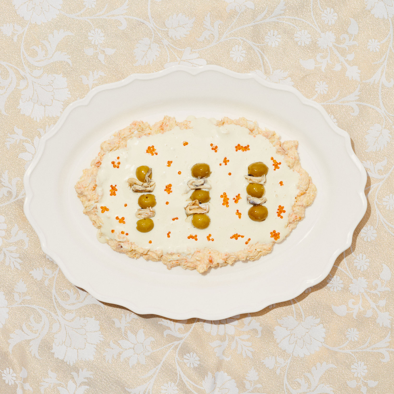 Ensaladilla rusa trufada con gilda de Pastelería Mallorca