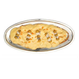 Ensaladilla rusa trufada con gilda de Pastelería Mallorca