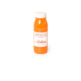 Zumo cold pressed MZNJ de Pastelería Mallorca