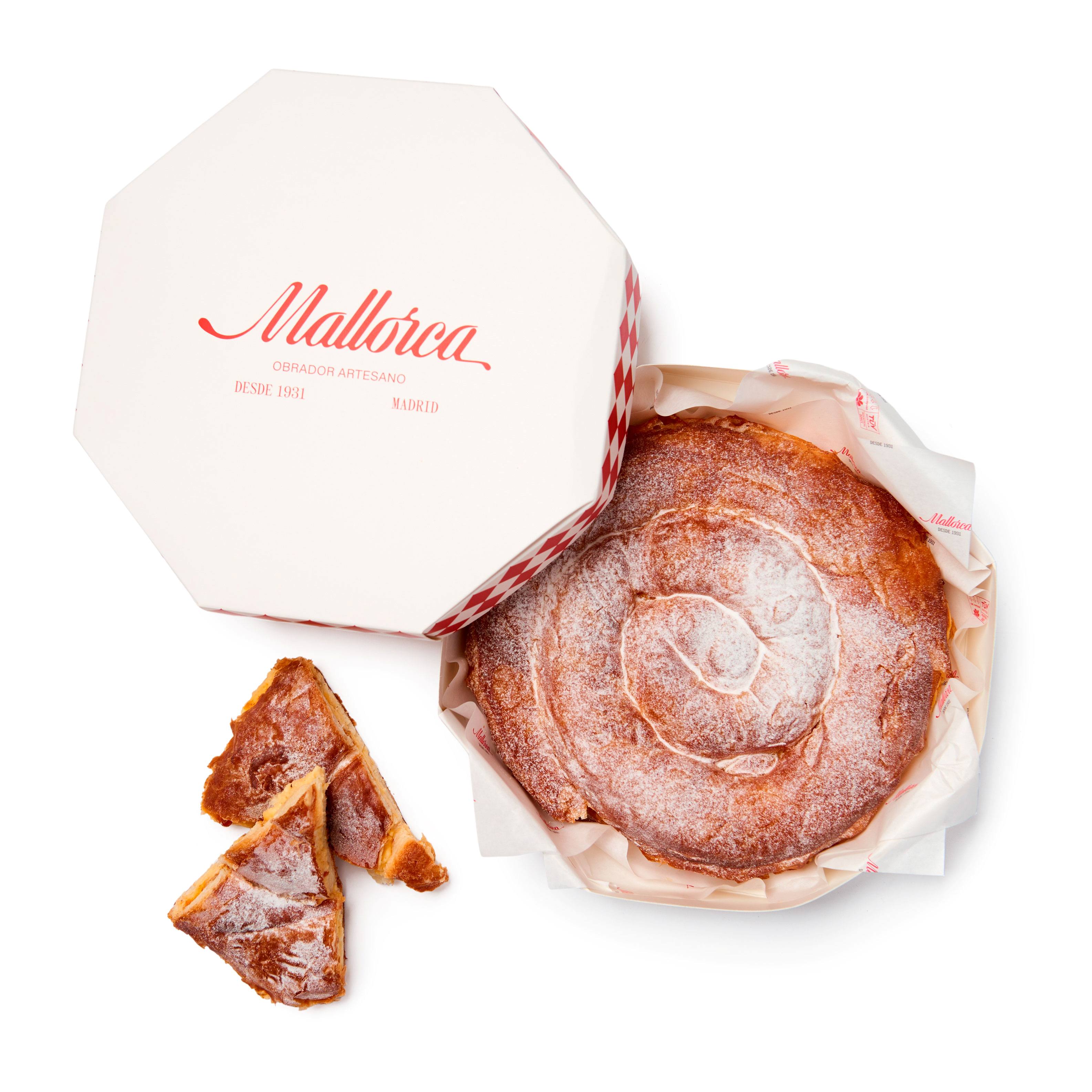 Ensaimada de crema 6 raciones de Pastelería Mallorca