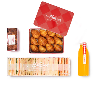 Desayuno para reuniones sándwiches de Pastelería Mallorca