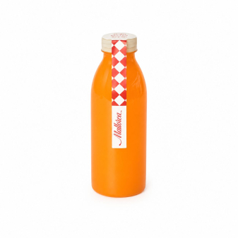Zumo cold pressed MZNJ de Pastelería Mallorca