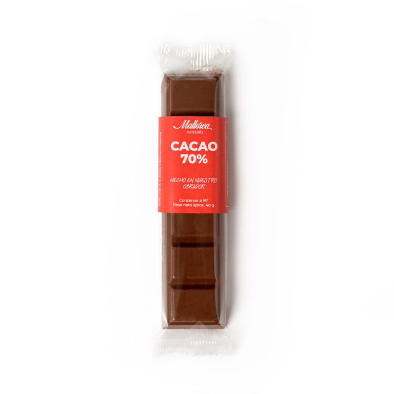 Chocolatina de chocolate negro de Pastelería Mallorca