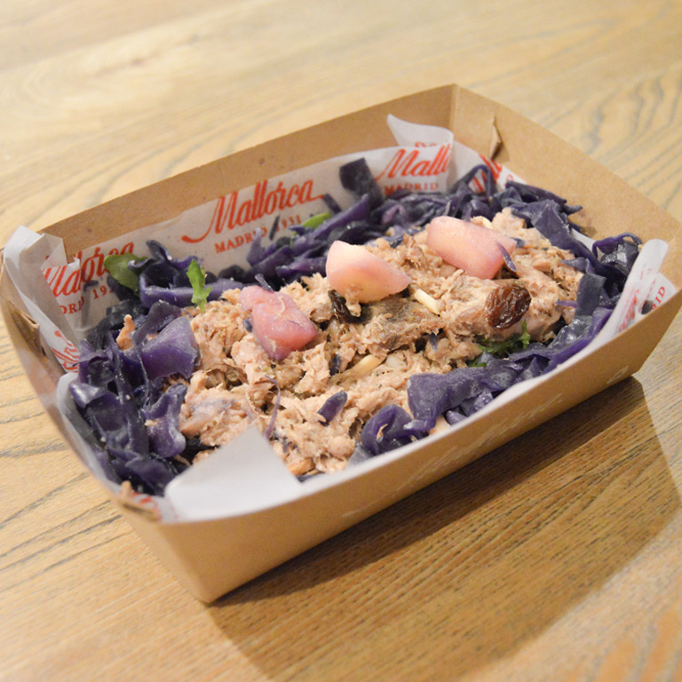 Ensalada de lombarda con pullpork Ensalada de lombarda con pullpork