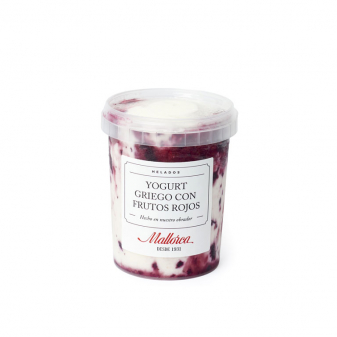 Helado yogurt griego con frutos rojos de Pastelería Mallorca