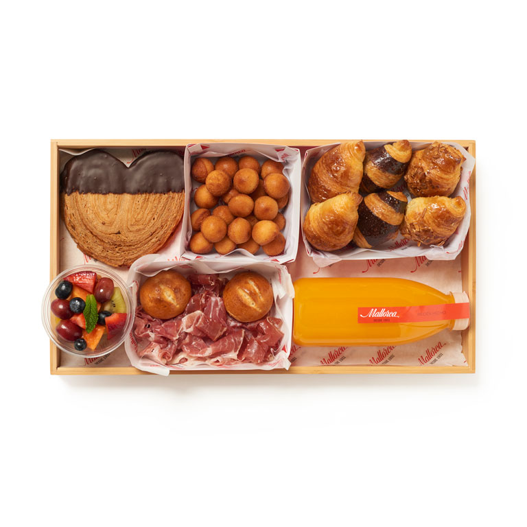 Desayuno Hoy es un día especial de Pastelería Mallorca