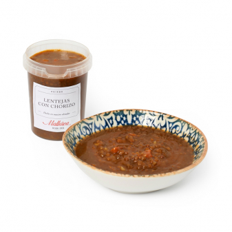 Lentejas con chorizo de Pastelería Mallorca