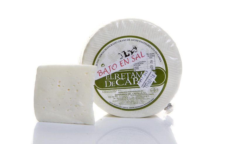 Queso cabra bajo en sal Queso cabra bajo en sal