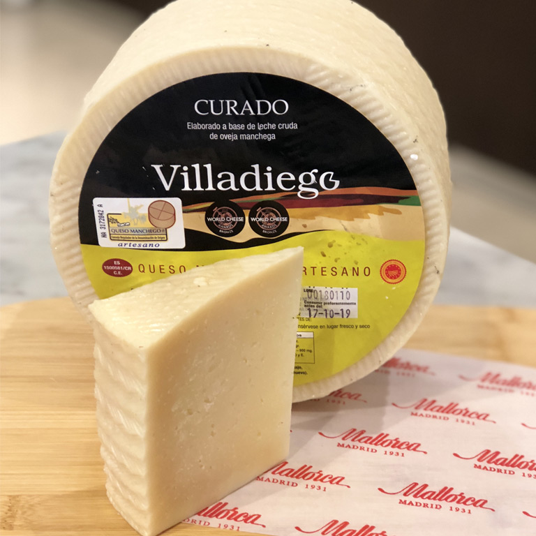 Queso manchego curado Villadiego Queso manchego curado Villadiego