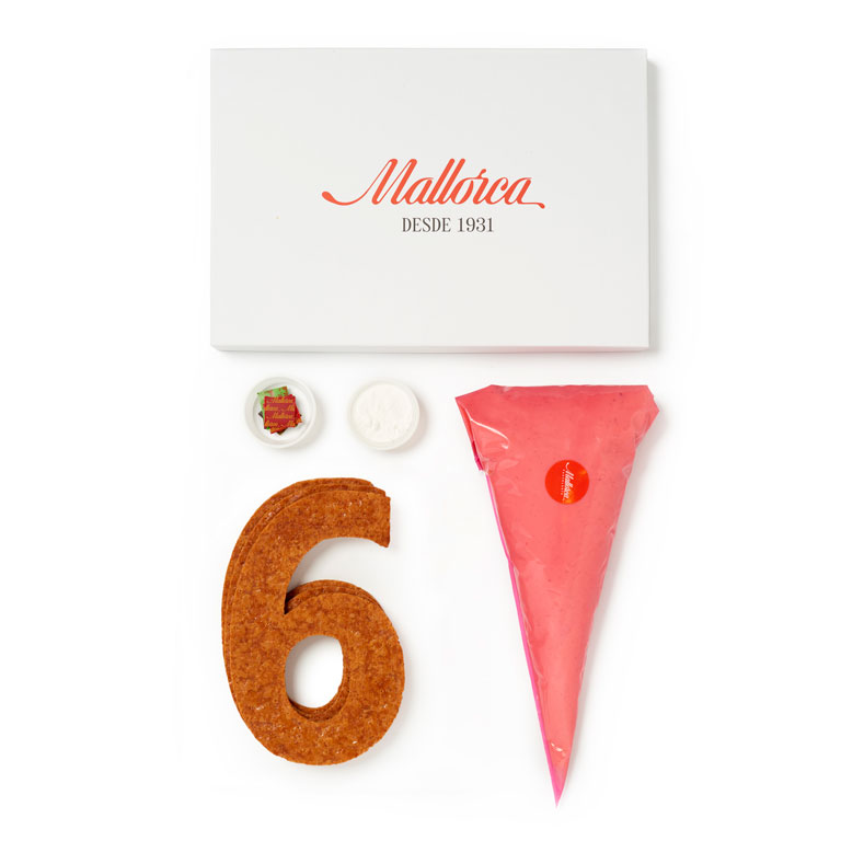 Tarta número milhojas DIY de Pastelería Mallorca