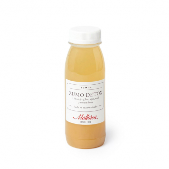 Zumo cold pressed detox de Pastelería Mallorca
