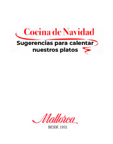 Catálogo Sugerencias para calentar nuestros platos de Navidad