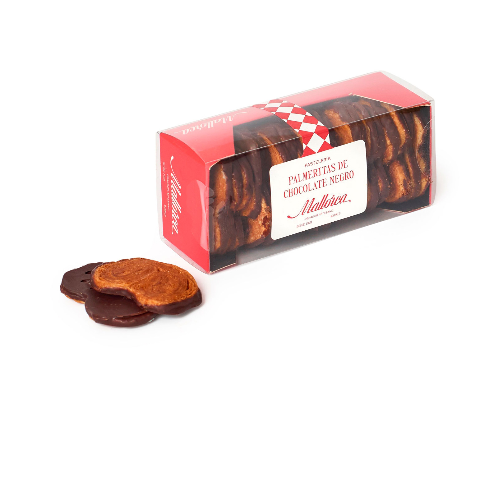 Palmeritas de chocolate de Pastelería Mallorca