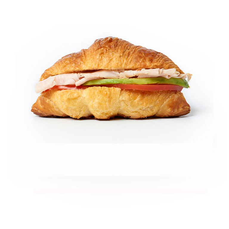 Croissant pavo, tomate, aguacate y pesto de Pastelería Mallorca