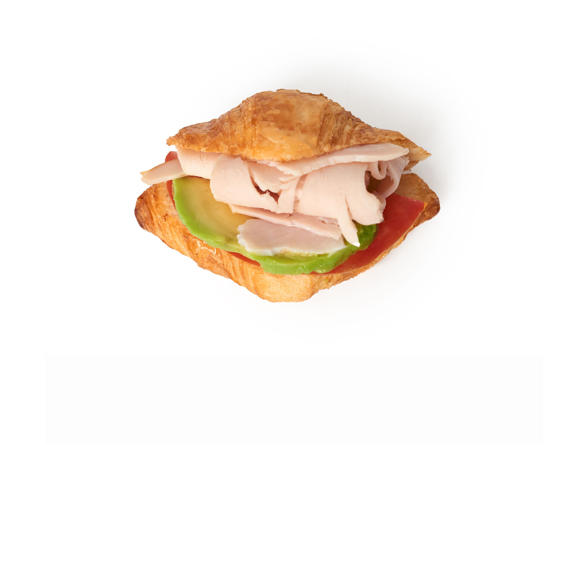 Petit croissant pavo y aguacate de Pastelería Mallorca
