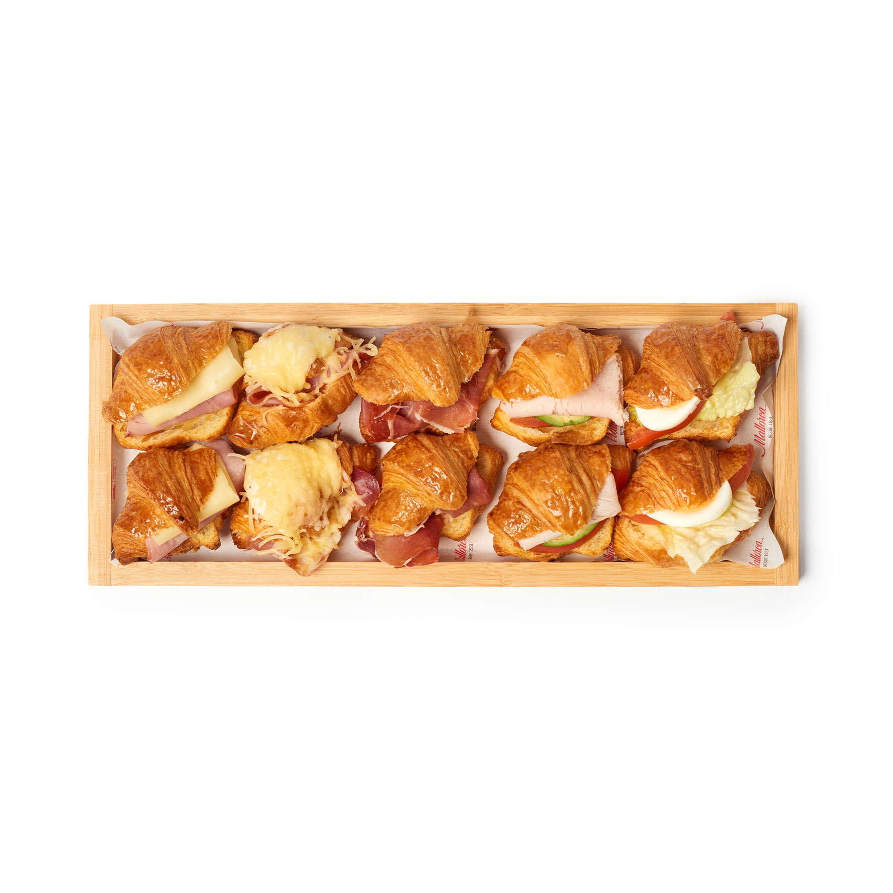 Petit croissant rellenos de Pastelería Mallorca